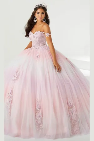 Fiesta Gowns 56469 - Thin Strapped Glittery Ball Gown