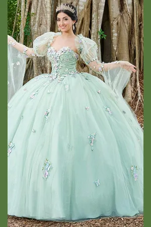 Fiesta Gowns 56500 - 3D Floral Applique Sweetheart Ballgown