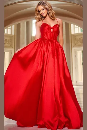 JOVANI 43199 - Lace Up A-Line Prom Dress