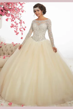 Fiesta Gowns 56347 Embellished Long Sleeve Ballgown