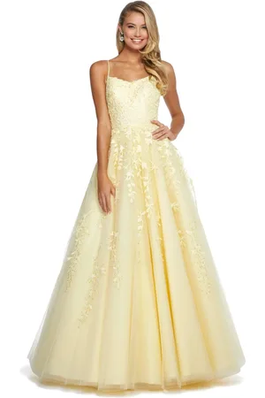 Sherri Hill 53116 Floral Lace Appliqued Lace-up Ballgown