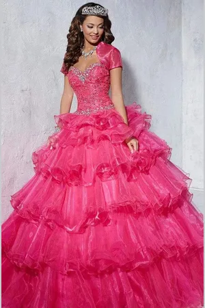 Tiffany & Co. 56253 Beaded Sweetheart Tiered Ballgown