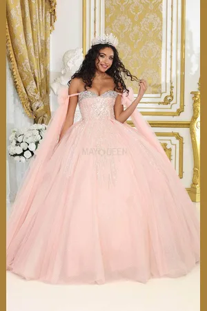 May Queen LK238 - Bow Draped Ballgown