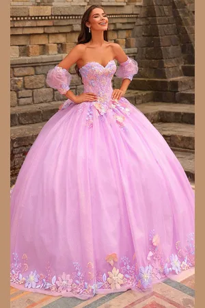 Amarra 54234 - Floral Embroidered Sweetheart Ballgown