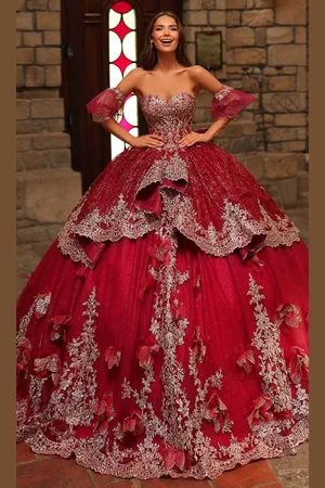 Amarra 54236 - Sweetheart Neck Lace Applique Ballgown