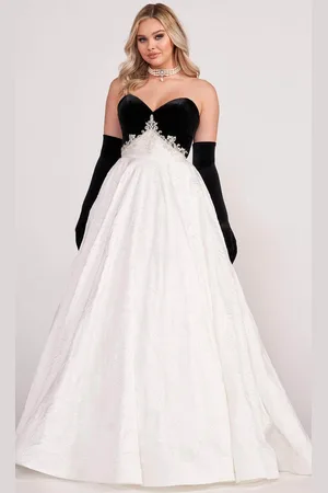 Ellie Wilde EW34133 - Sweetheart Velvet Evening Gown