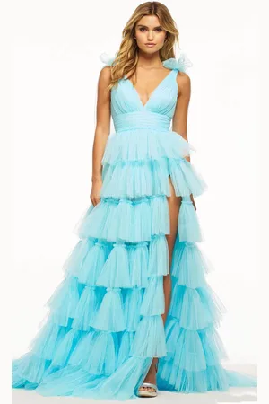 Sherri Hill 56066 - Bow Off Shoulder Sleeve Gown