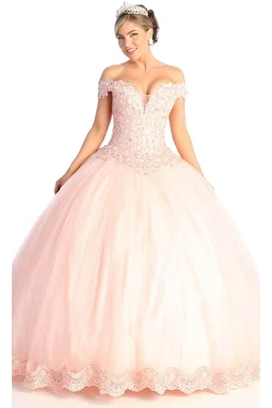 May Queen LK175 - Embroidered Bodice A-line Gown
