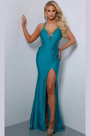 Johnathan Kayne 2811 - Beaded Halter Evening Dress