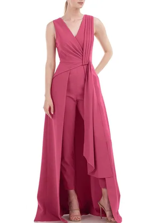 Kay Unger 5548814 - Sleeveless Jumpsuit with Overskirt