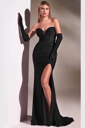 Ladivine CD889 - Strapless Ruched Prom Dress
