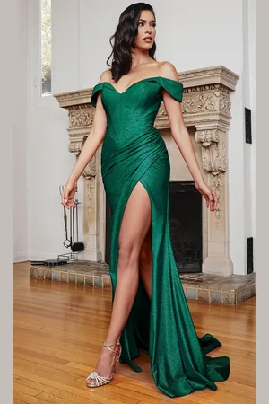 Ladivine CC2212 - Off Shoulder Corset Prom Dress