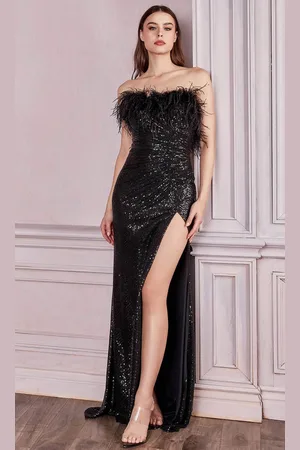 Ladivine CH147 - Sequin Ornate Evening Gown
