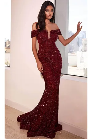 Ladivine CD975 - Sweetheart Sequin Long Gown