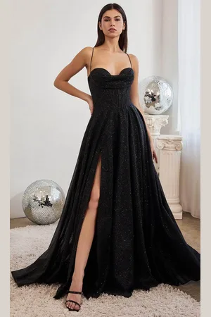 Ladivine CD252 - Lace Up Corset Prom Dress