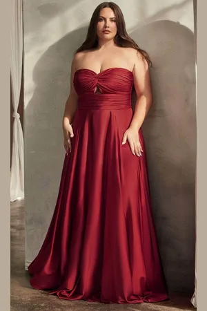 Cinderella Divine 7496C - Knotted Bodice Sweetheart Gown