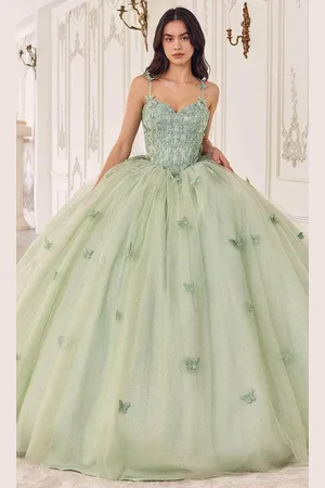 Ladivine 15718 - Butterfly Applique Ballgown