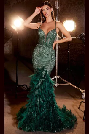Ladivine CC2308 - Embellished Sleeveless Prom Gown
