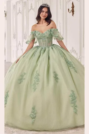 Cinderella Divine 15725 - Off Shoulder Beaded Ballgown