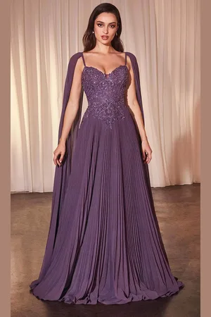 Ladivine CJ937 - Sweetheart Accordion Pleated Prom Dress