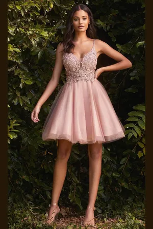 Ladivine CD0190 - Beaded Short Dress