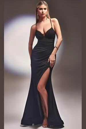 Ladivine CC2162 - Lace Up Back Prom Dress