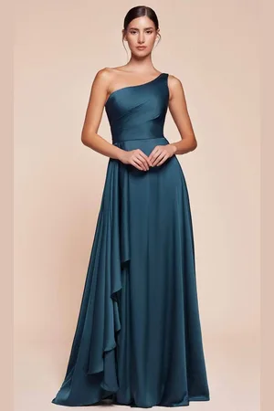 Cinderella Divine 7450 - Asymmetrical Hem Long Gown