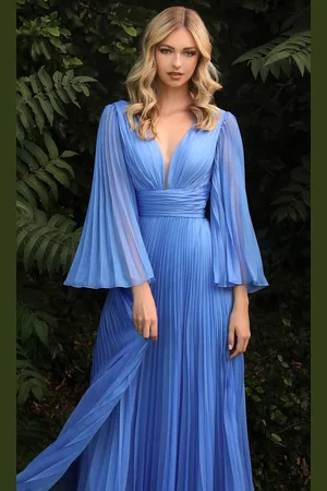 Cinderella Divine CD242 - Flutter Sleeve Evening Dress
