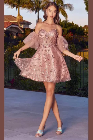 Ladivine KV1089 - Sweetheart Corset Cocktail Dress