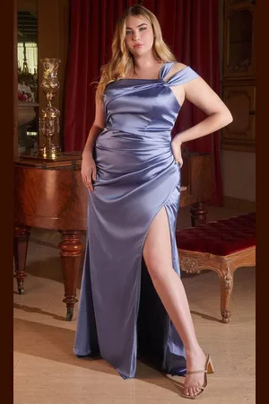 Ladivine CD327C - Cold Shoulder Sheath Evening Dress