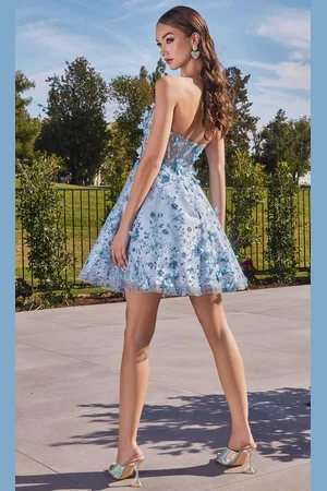 Cinderella Divine KV1089 - Corset Cocktail Dress with Sweetheart Neckline