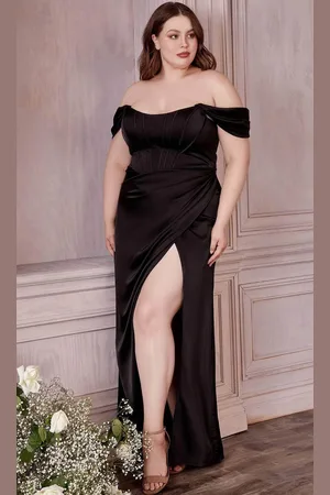 Ladivine 7484C - High Slit Long Gown