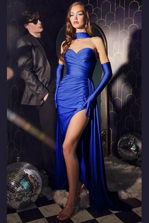 Ladivine CD886 - Draped Sweetheart Prom Dress