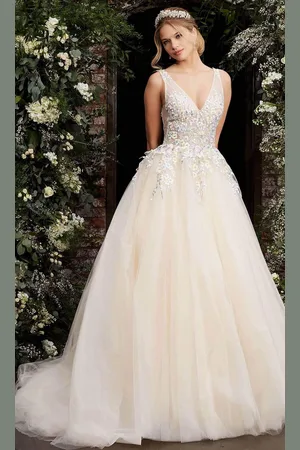 Jovani Bridal JB07200 Floral Embroidered Bridal Gown