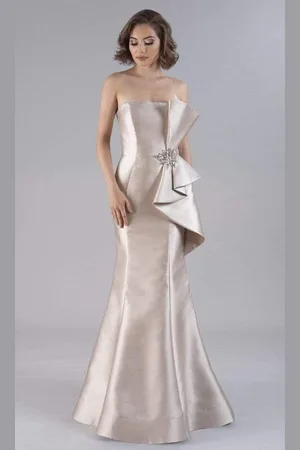 Feriani Couture 20507 Strapless Jeweled Bow Gown