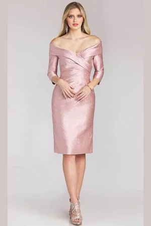Gia Franco 12153 - Off Shoulder Cocktail Dress