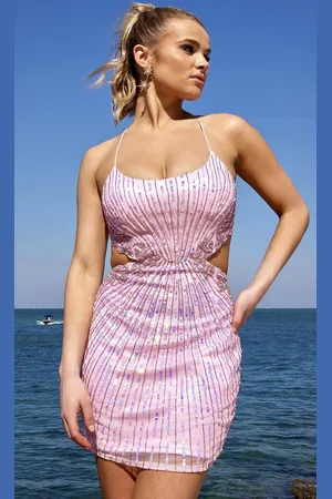 Primavera Couture 4025 - Embellished Cutout Homecoming Dress
