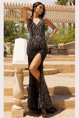 Primavera Couture 3912 - Sleeveless Open Back Prom Gown
