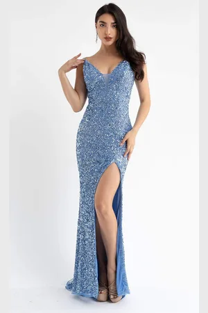 Primavera Couture 3792 Sleeveless Sequin High Slit Dress