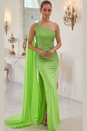 Nox Anabel E1039 - Cascade Paneled Evening Dress