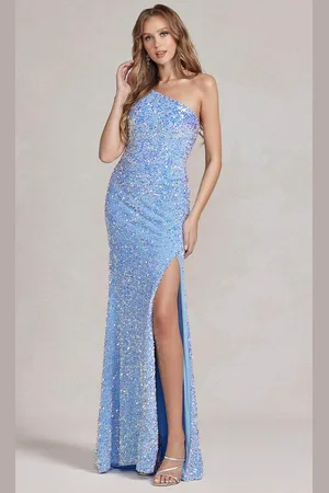Nox Anabel R1202 - One Shoulder Sequin Evening Dress