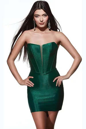 Alyce Paris 4925 - Scoop Neck Illusion Slit Cocktail Dress