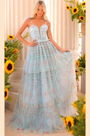 Clarisse 811185 - Plunging Sweetheart Ruffles Prom Dress