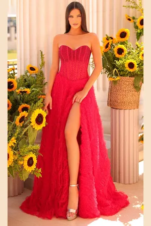 Clarisse 811188 - Studded Beads A-line Prom Dress
