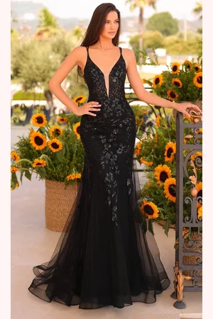 Clarisse 811244 - Plunging V-Neck Mermaid Prom Dress