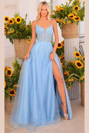 Clarisse 811151 - Illusion Scoop A-Line Prom Dress