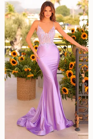 Clarisse 811305 - See-Through Beaded Lace Prom Gown