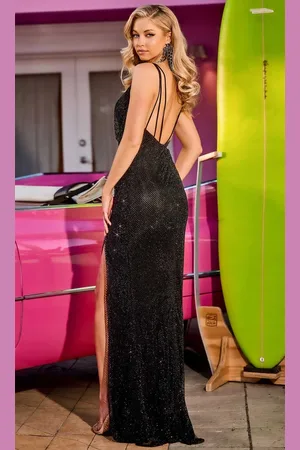 Portia and Scarlett PS23254 - Cowl Detailed Evening Dress