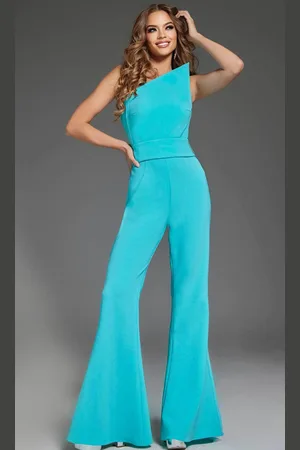 JOVANI 43567 - Asymmetrical Jumpsuit