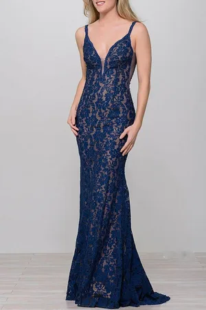 JOVANI Fitted Lace Prom Dress 48994